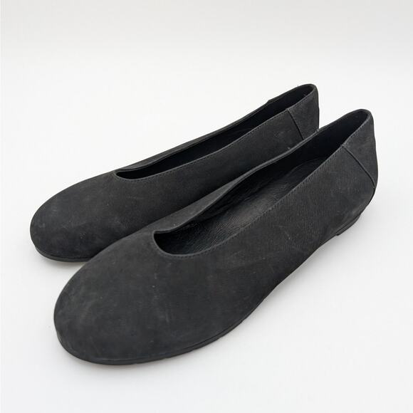 Eileen Fisher Una Hidden Wedge Ballet Flat Women's Black Size US8.5 - Picture 1 of 12